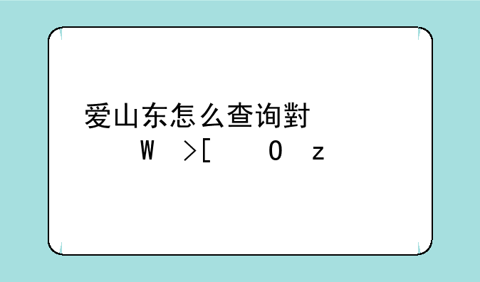 爱山东怎么查询小学录取结果