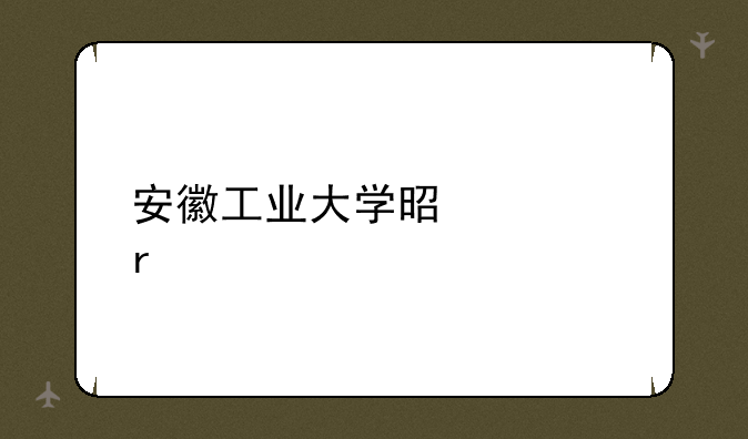 安徽工业大学是几本