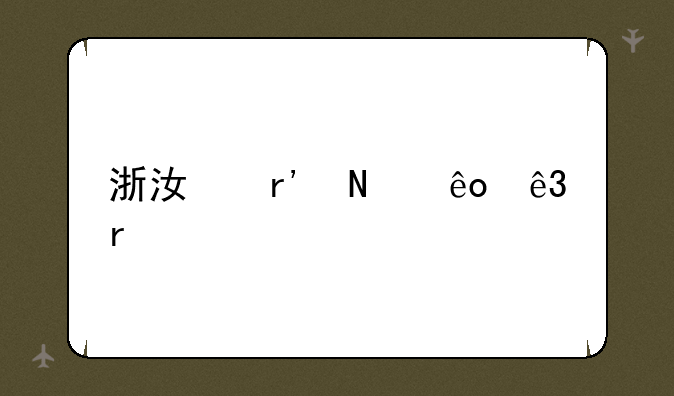 浙江有哪些二本大学